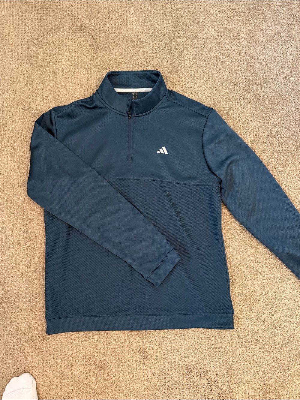 adidas Men’s Dark Blue Half-Zip Performance Pullover